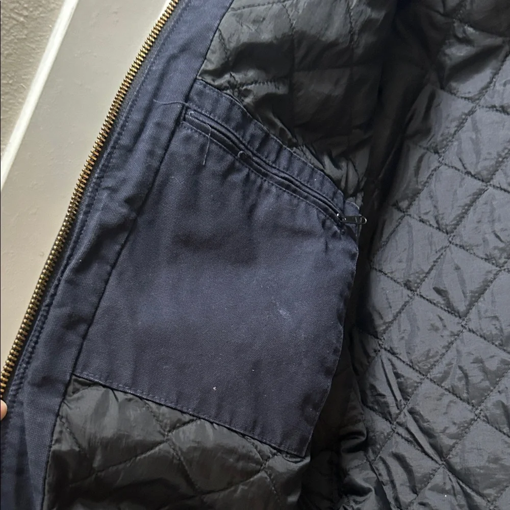 Men’s Carhartt Navy Hooded Jacket - Picture 10 of 12